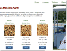 Tablet Screenshot of organicalmondsraw.com